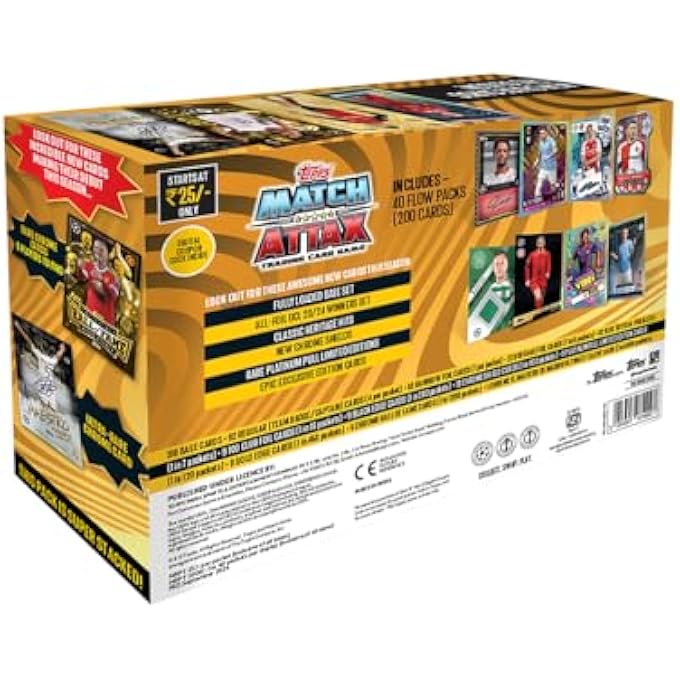 rayihni UEFA CHAMPIONS LEAGUE MATCH ATTAX 24/25 TRADING AND COLLECTIBLE CARD GAME (FLOW PACK OF 40) - Image 3